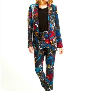 BNWOT Joseph Ribkoff Black/Multi Blazer